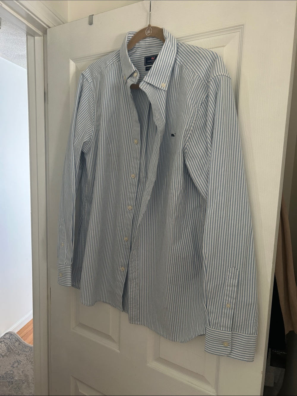 Vineyard Vines Blue and White Striped Button-Down Shirt